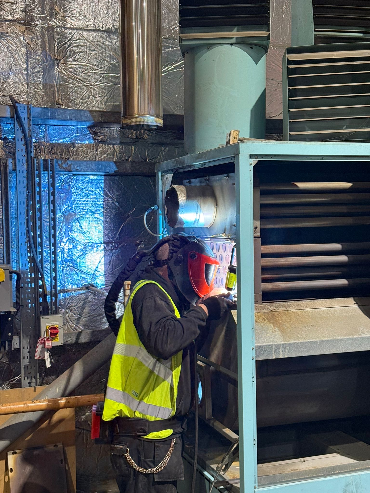 Work in Progress - Professional HVAC installation